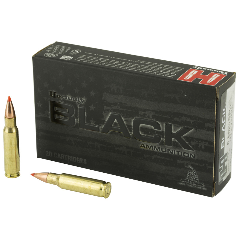 Black 6.8mm Remington SPC 110 Grain V-Max