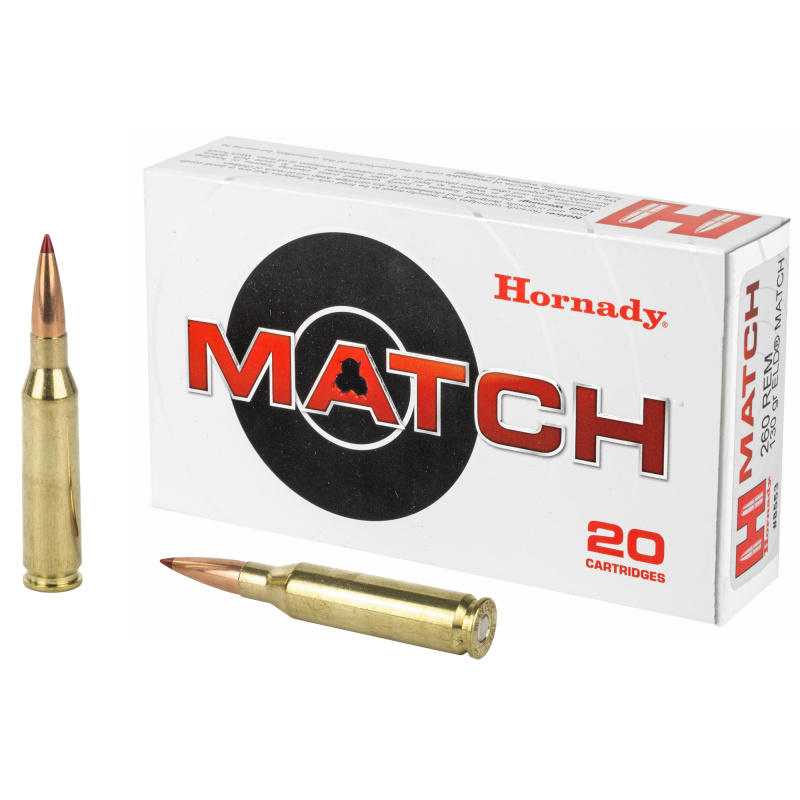Match Rifle Ammunition .260 Reminton 130 Grain ELD