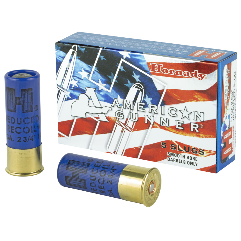 American Gunner Reduced Recoil Rifled Slug |12 Gauge 2.75 Inch 1 Ounce Rifled Slug