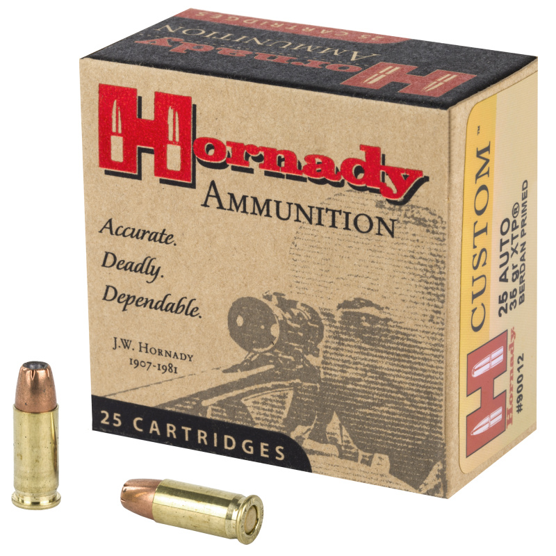 Custom .25 ACP 35 Grain Jacketed Hollow Point XTP