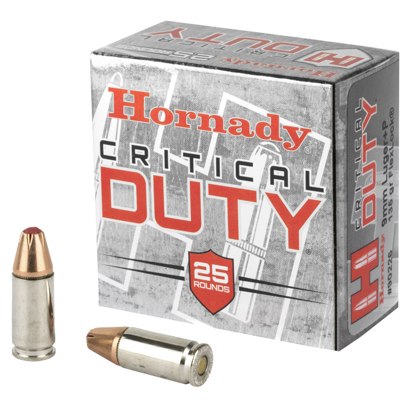 Critical Duty 9mm Luger +P 135 Grain FlexLock