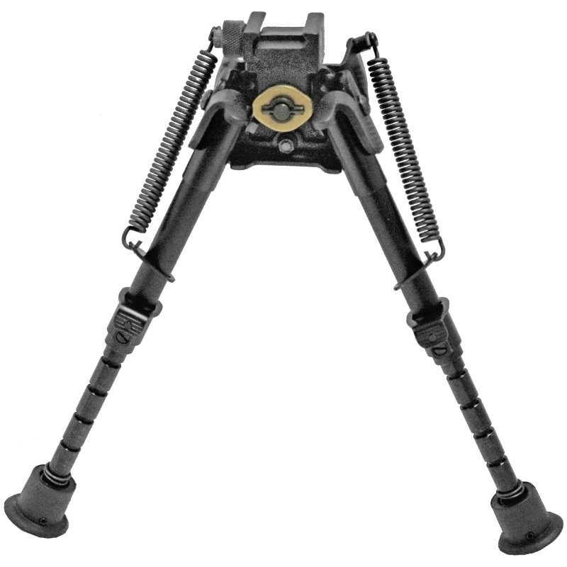 Bipod, Rotating, Black, Leg Notch, 6"-9" S-BRMP