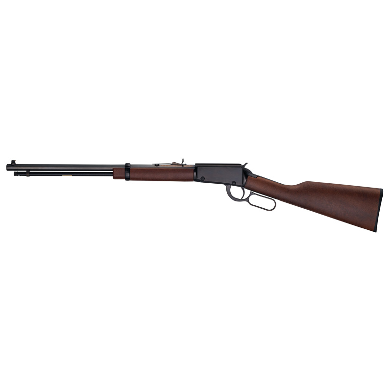 H1 Frontier, Lever Action Rifle, 22WMR, 20" Barrel, Octagon Blued Steel, Straight Grip American Walnut Stock, Adjustable Semi-Buckhorn Rear Sight with Diamond Insert, Brass Bead Front Sight, 13 Rounds H001T-22M