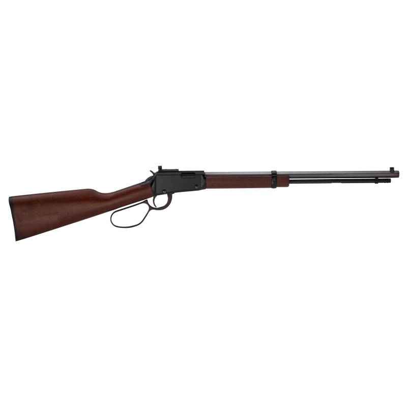 H1 Tracker, Lever Action Rifle, 22WMR, 20" Barrel, Octagon Blued Steel, American Walnut Stock, Checkered Grip, Skinner Peep Rear Sight, Brass Bead Front Sight, 13 Rounds H001TP-22M