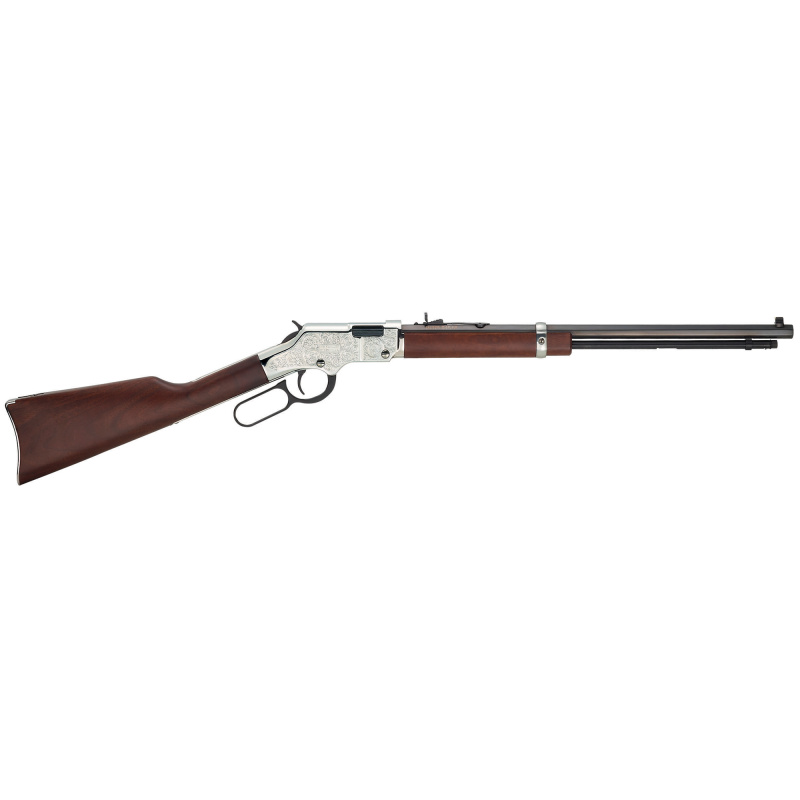 Silver Eagle .22 Long/Long Rifle/Short 20 Inch Octagonal Barrel Blue Finish American Walnut Stock Scrollwork Receiver