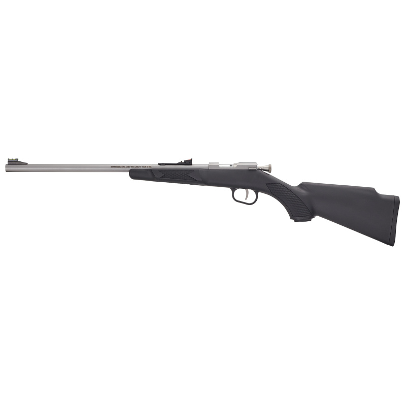 Mini Bolt, Compact, Bolt Action Rifle, 22 LR, 16.25" Stainless Steel Barrel, Matte Finish, Black Synthetic Stock, Red Fiber Optic Rear Sight, Green Fiber Optic Front Sight, Single Shot H005R