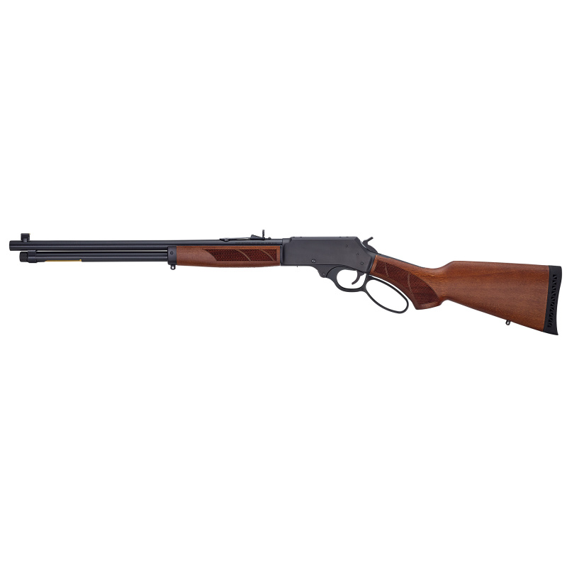 H10 Provider, Lever Action Rifle, 45-70 Government, 20" Barrel, Round Blued Steel, Blued Steel Receiver, American Walnut Stock, Checkered Grip, Adjustable Semi-Buckhorn Rear Sight with Diamond Insert, Brass Bead Front Sight, 6 Rounds H010PG-4570