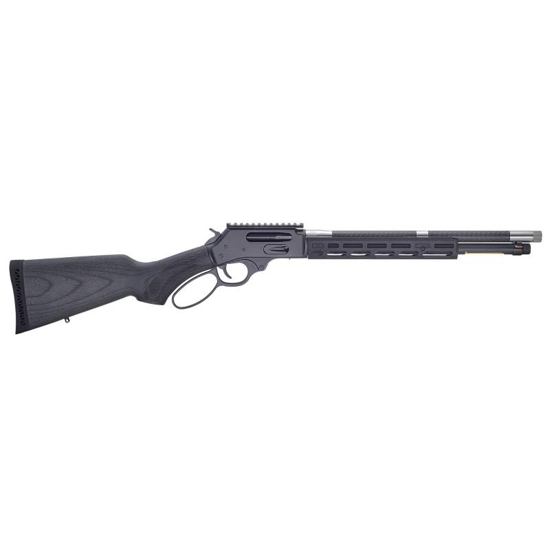 SPD HUSH, Lever Action, 357 Magnum/38 Special, 16.5" Round Threaded Barrel, 5/8x24 Thread Pattern, Matte Finish, Blued Receiver, Lightweight American Hardwood Laminate Stock, Picatinny Rail, 7 Rounds, Drilled and Tapped for a BB-RSM H012MH