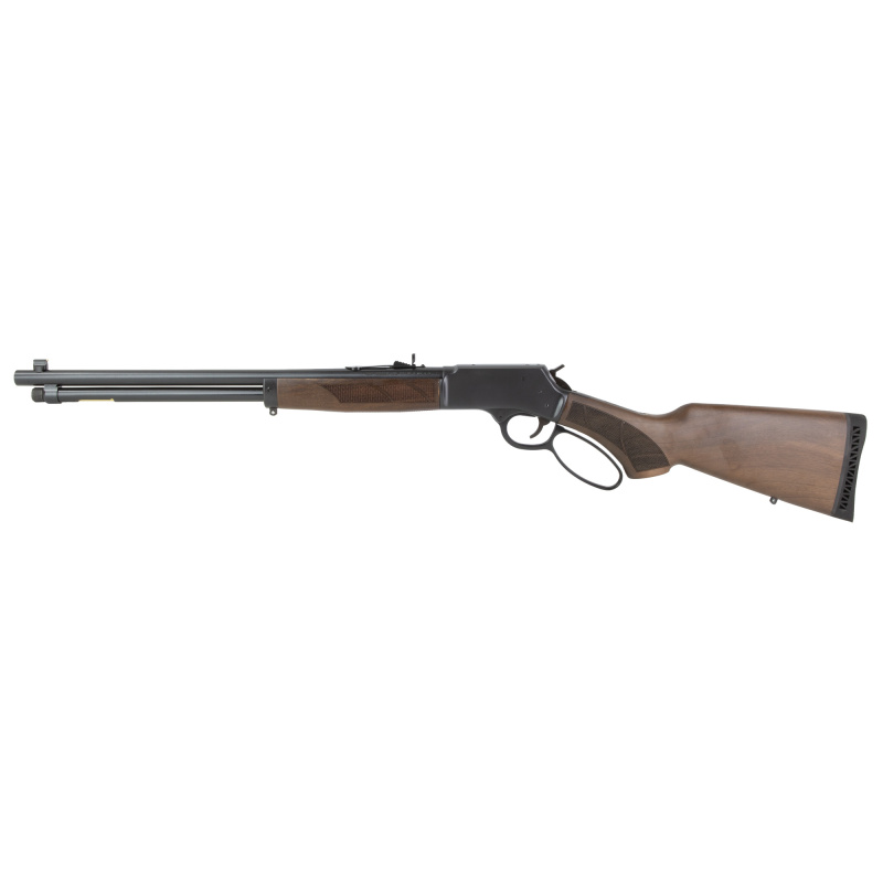 H12 Provider, Lever Action Rifle, .44 Magnum/.44 Special, 20" Barrel, Round Blued Steel, Blued Steel Receiver, American Walnut Stock, Checkered Grip, Adjustable Semi-Buckhorn Rear Sight with Diamond Insert, Brass Bead Front Sight, 10 Rounds H012PG-44M
