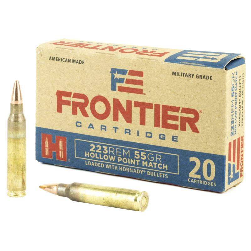 FRONTIER 223REM 55GR HOLLOW POINT 20 Rounds
