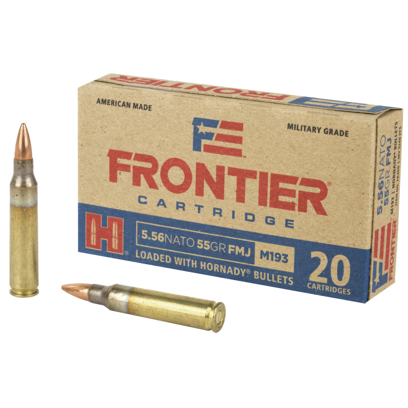 FRONTIER 5.56 NATO 55GR FMJ M193 20 Rounds