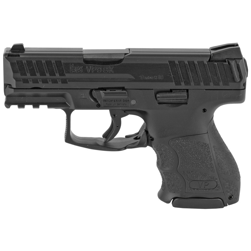 VP9SK, Striker Fired, 9MM, 3.39" Barrel, Polymer Frame, Black Finish, 3 Dot Sights, 10Rd, 2 Magazines 81000093