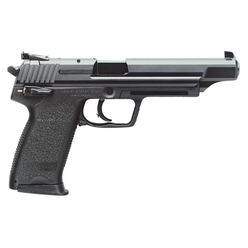 USP45, Elite, V1, Double Action/Single Action, Semi-automatic, Polymer Frame Pistol, Full Size, 45 ACP, 6" Barrel, Black, Adjustable Sights, Manual Thumb Safety, Decocker, 12 Rounds, 2 Magazines 81000367