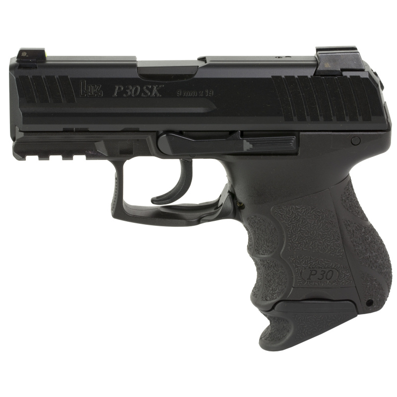 P30SK, Semi-automatic, DAO, 9MM, 3.27" Barrel, Polymer Frame, Black Finish, Night Sights, 3 Magazines, 1-15Rd & 2-12Rd 81000822