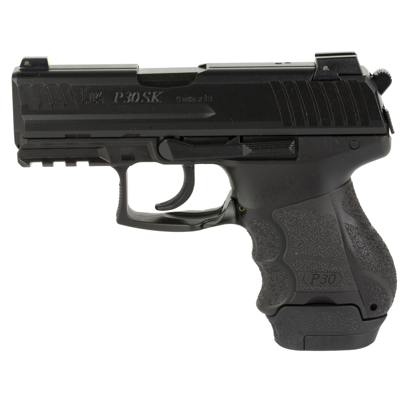 P30SK, Semi-automatic, DA/SA, 9MM, 3.27" Barrel, Polymer Frame, Black Finish, Night Sights, 3 Magazines, 1-15Rd & 2-12Rd 81000824