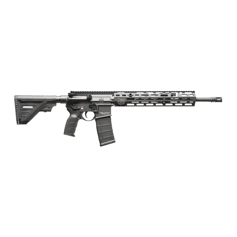 MR556 A4, Semi-automatic, AR, 223 Remington/556NATO, 16.5" Barrel, Anodized Finish, Black, M-LOK Free Float Handguard, Adjustable Gas Block, HK USA Enhanced Grip, HK416 Six Position Stock, Ambidextrous Controls, 10 Rounds, 1 Magazine 81000828