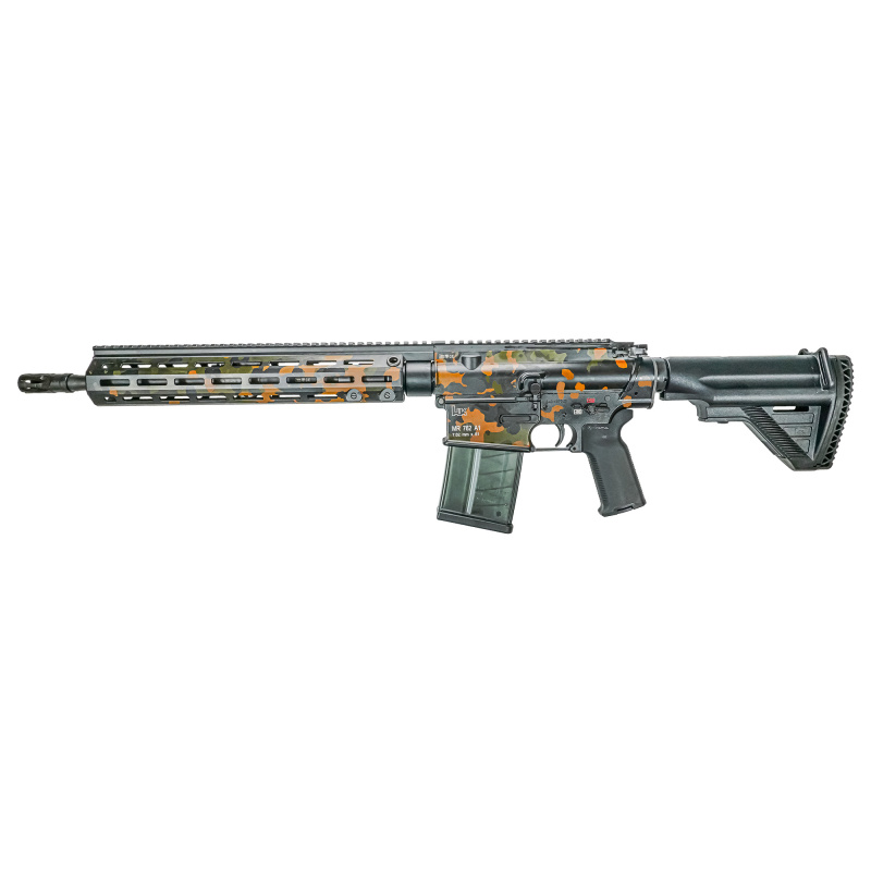 MR762, 75th Anniversary, Semi-automatic, AR, 762NATO, 16.5" Barrel, Cerakote Finish, Flecktarn Camo, 4 Magazines, 20 Rounds 81001005