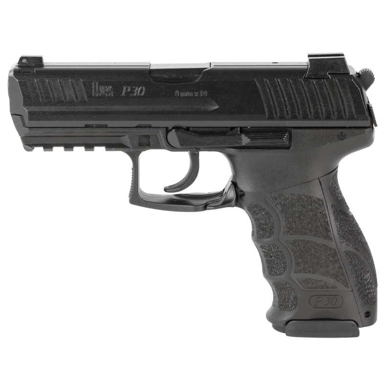 P30, Semi-automatic, V3 DA/SA, Full Size, 9MM, 3.85" Barrel, Matte Finish, Black, Front Night Sight, 2 Magazines (1)-20 Rounds and (1)-17 Rounds 81001086