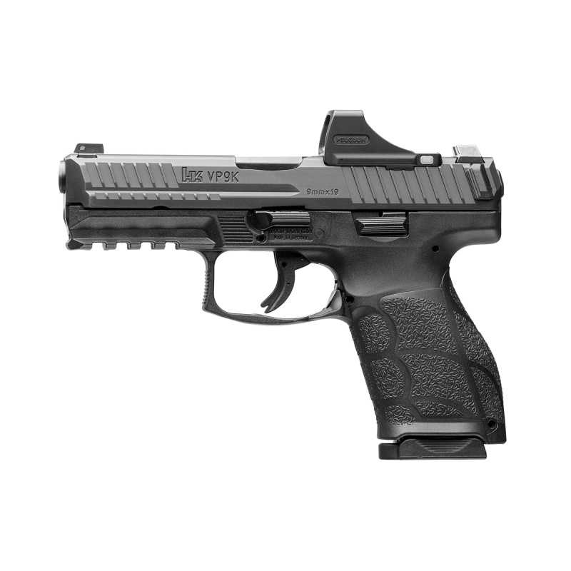 VP9A1 K Compact | 9MM, 4.09" Barrel, Matte Finish, Black, Front Night Sight, Optics Ready, Includes Holosun SCS, 2 Magazines, 15 Rounds 81001120 Semi-automatic, Striker Fired
