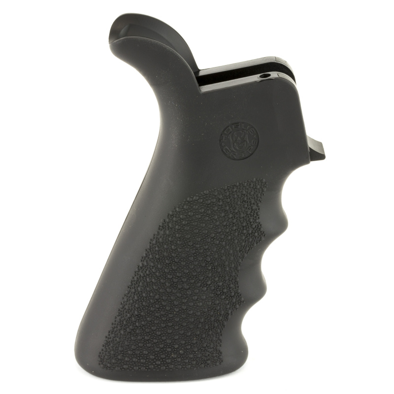 AR-15/M-16 Rubber Grip Beavertail with Finger Grooves Black
