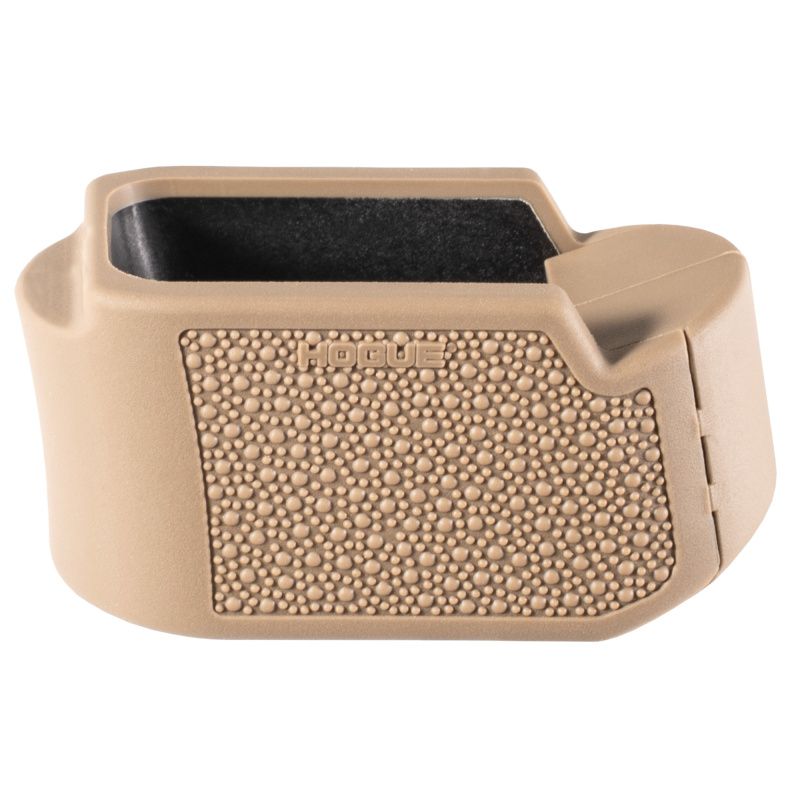 Grip Extension, Magazine Base Pad, For Glock 19 9MM 10/15 Round Magazines to Fit Glock 26, OverMolded Material, Cobblestone Texture, Flat Dark Earth 18613