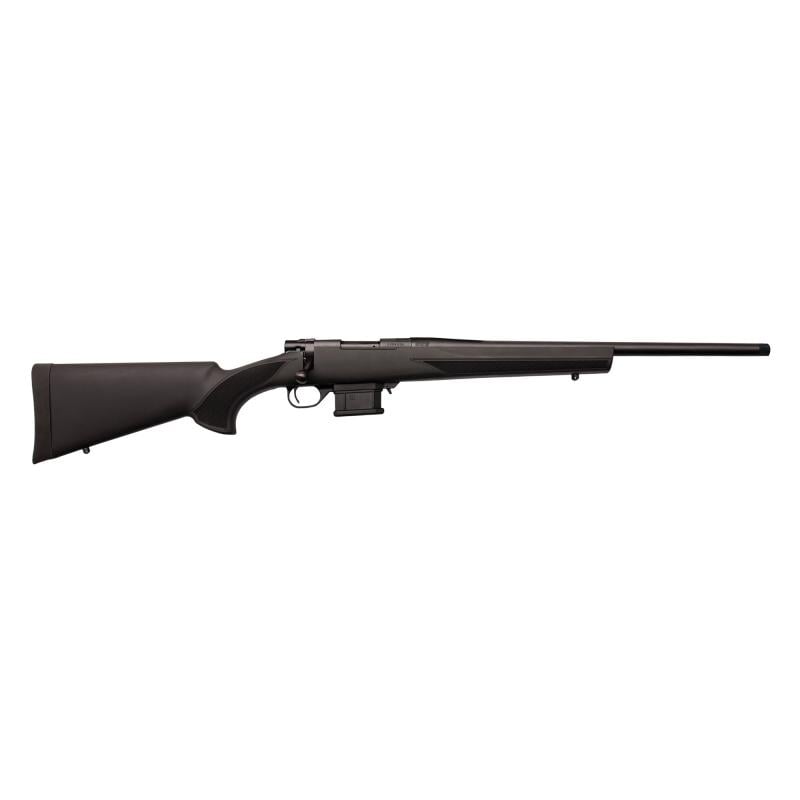 Mini Action, Bolt Action Rifle, 6.5 Grendel, 22" Heavy Threaded Barrel, Black Polymer Stock, Right Hand, 5 Round Mag HMA60602+