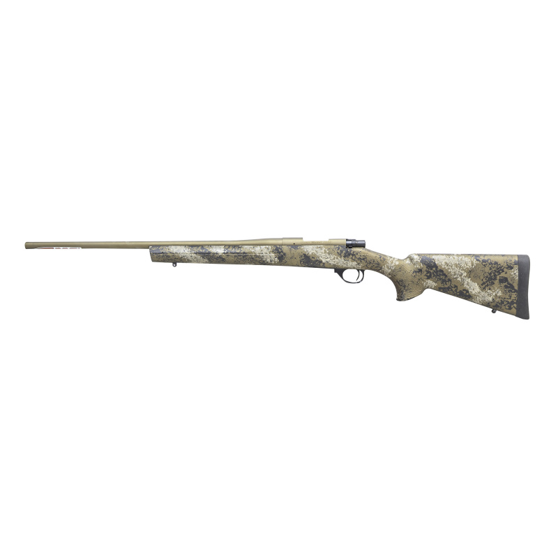 1500 Fence Line, Bolt Action Rifle, 300 Blackout, 16.25" Threaded Barrel with Muzzle Brake, Scorched Earth Camo HTI Synthetic Stock, Burnt Bronze Barrel and Action, 10 Rounds, 1 Magazine HMFN300BLKSE