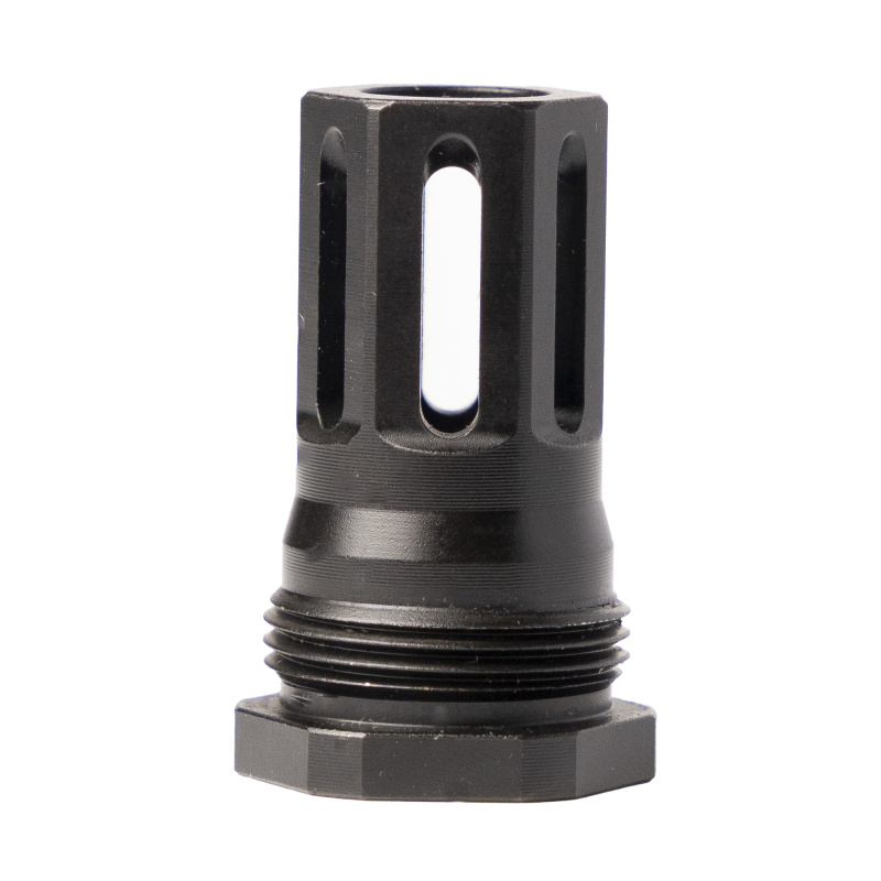 Stiction Lock Comp, Flash Hider, 9MM, 1/2X28 Thread Pitch, Matte Finish, Black, Fits HUB Mini Stiction Adapter 2550