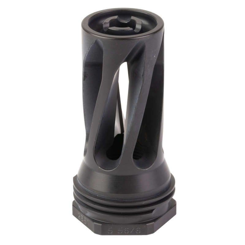Flash Hider-QD, 5.56 NATO, Black, 5/8X24 Thread Pitch, Fits HUXWRX QD Series and FLOW Series 2851