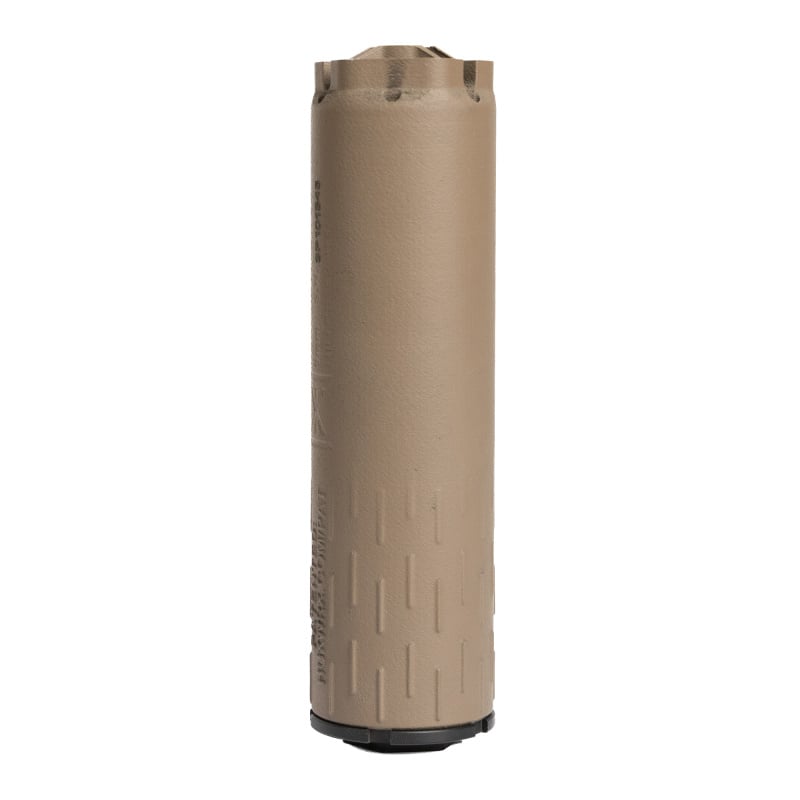 Flow 9K PCC, Suppressor, 9MM, 5.33" Length, 1.47" Diameter, Stainless Steel Construction, 8.5oz, Cerakote Finish, Flat Dark Earth, Includes 1/2x28 Direct-Thread Adapter 3700