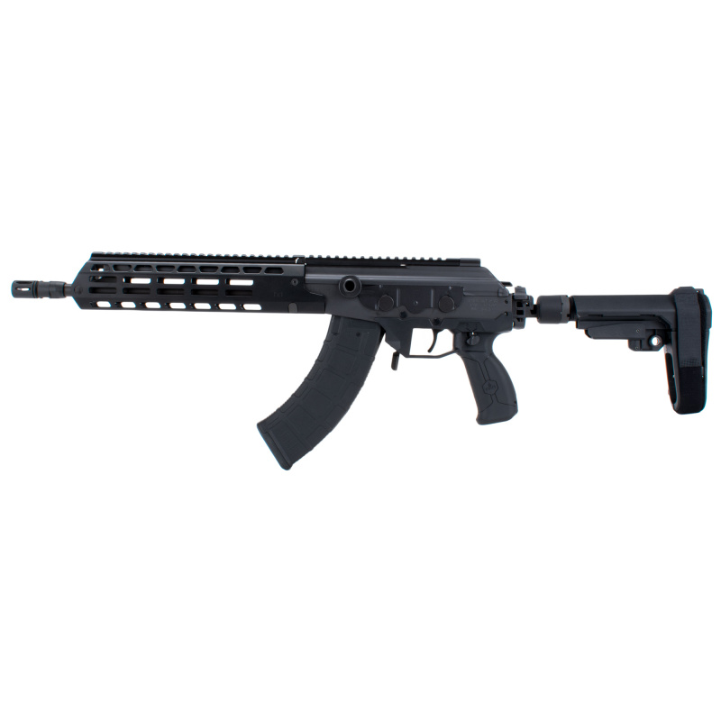GALIL ACE Pistol GEN2 | 7.62x39mm, 13.0" Barrel, 1-30RD, FreeFloat MLOK Handguard, Side Folding Stabilzer Brace