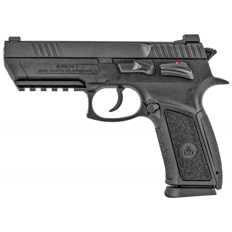 941 Jericho, Full Size, DA/SA, 9MM, 4.4" Barrel, Polymer Frame, Black Finish, Adjustable Sights, Thumb Safety, 16Rd, 2 Magazines J941PL9