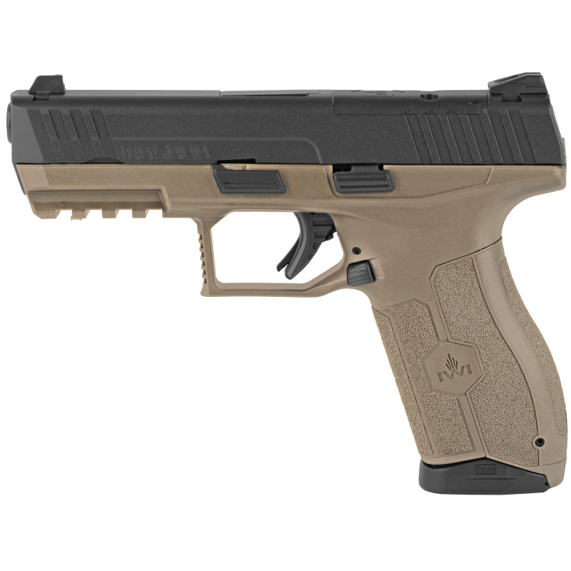 Masada Optics Ready, Semi-automatic, Striker Fired, Full Size, 9MM, 4.1" Barrel, Polymer Frame, Flat Dark Earth, 17Rd, 2 Mags, 3 Dot Sights M9ORP17FD