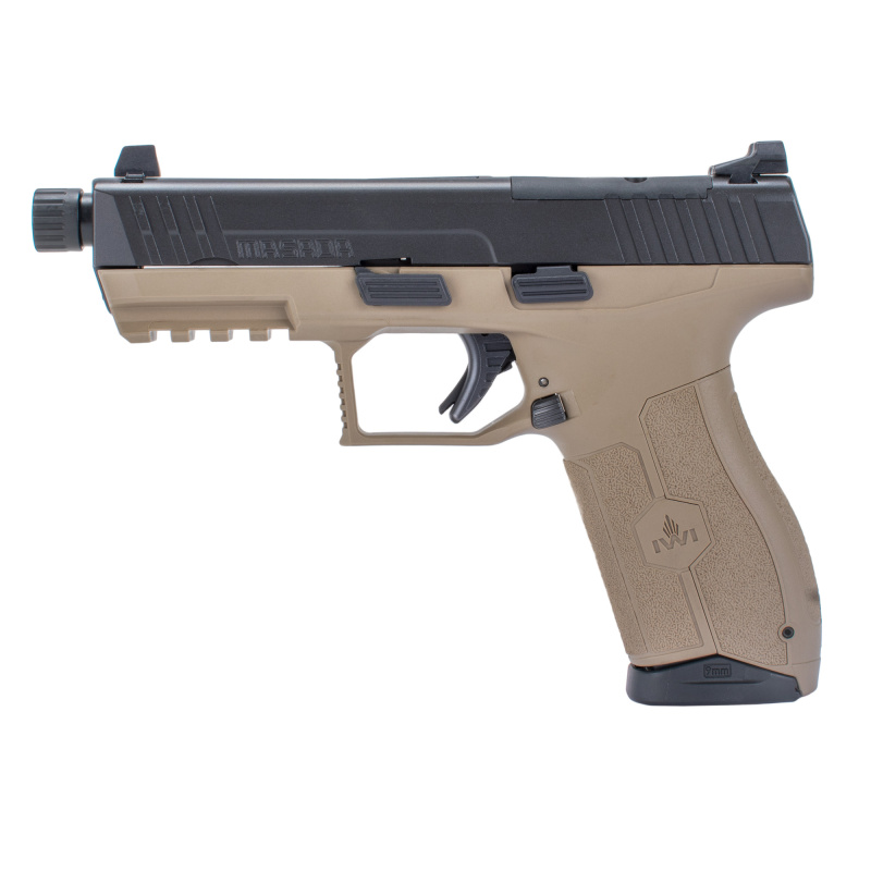 Masada Optics Ready (OR) | 9MM, 4.6" Threaded Barrel, Full Size Polymer Frame, Flat Dark Earth (FDE), 17Rd, 2 Mags, 3 Dot Sights M9ORP17TFD