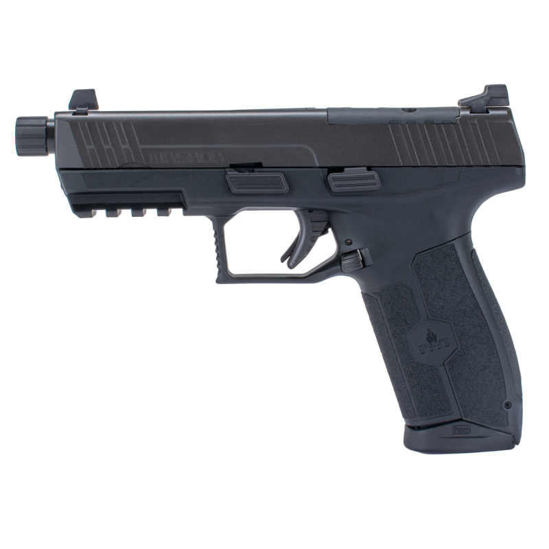 Masada Optics Ready (OR) | 9MM, 4.6" Threaded Barrel, Full Size Polymer Frame, Black, 17Rd, 2 Mags, 3 Dot Sights M9ORP17T