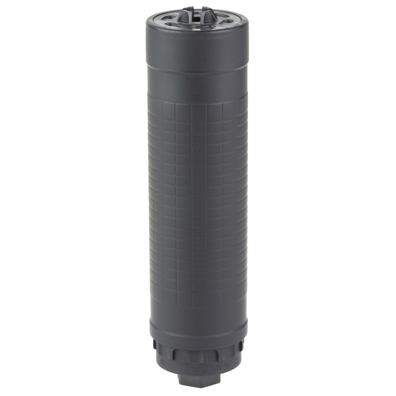 IWI 7 Suppressor | Rated 7.62mm Magnum, Hub Compatible 5/8-24 Direct Thread, 18oz, 1.74" Diameter, 6.4" Long, Reduced Back-Pressure Design, Ni & SS Construction, Black Cerakote, IWS762