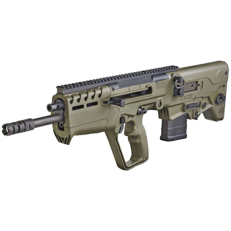 Tavor 7, Semi-automatic, Bullpup, 308 Win, 762NATO, 16.5" Barrel, OD Green, Bullpup, 1 Mag, 10Rd, Adjustable Sights T7G1610