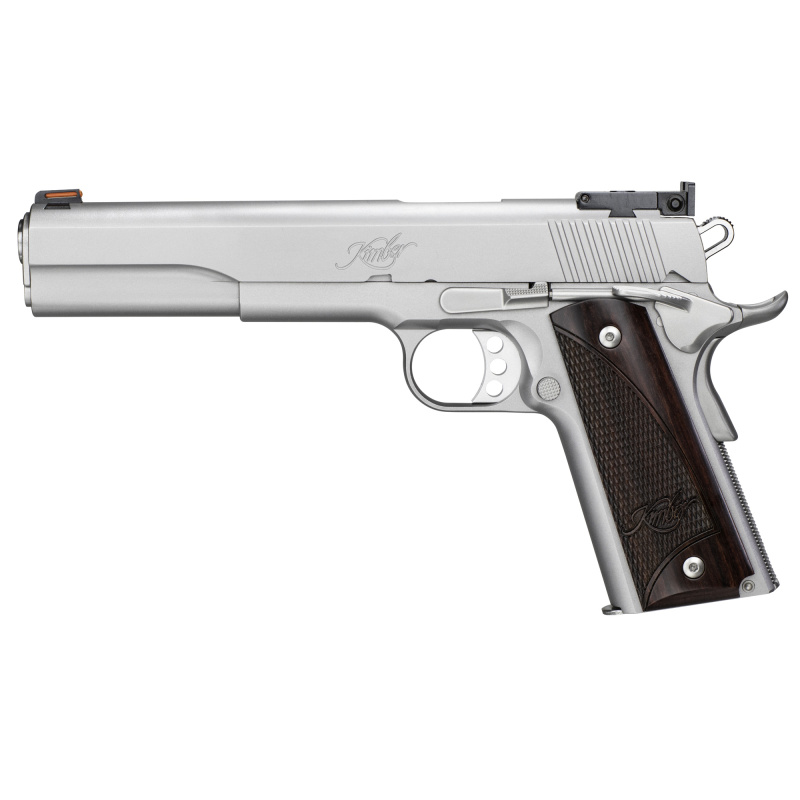 Stainless Target™ (LS) | 45 ACP, 6" Barrel, 8rd Magazine, Kimber Adjustable Rear Sight