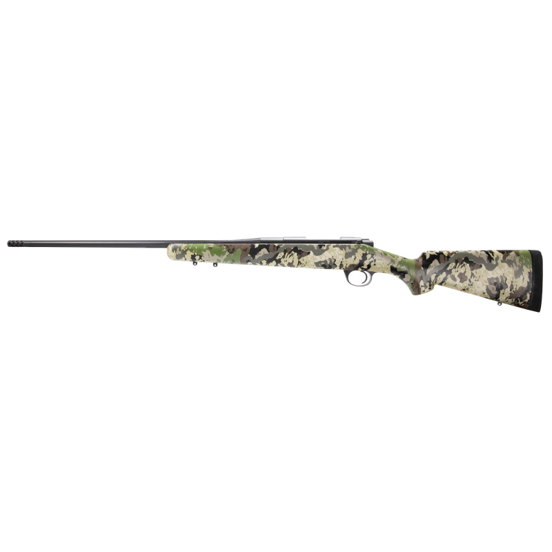 Mountain Ascent, Caza, Bolt Action Rifle, 308 Winchester, 22" Barrel, Threaded 7/16x28, Muzzle Brake, Matte Finish, Black, Synthetic Stock w/ Caza Camo, Finish, 4 Rounds 3000897