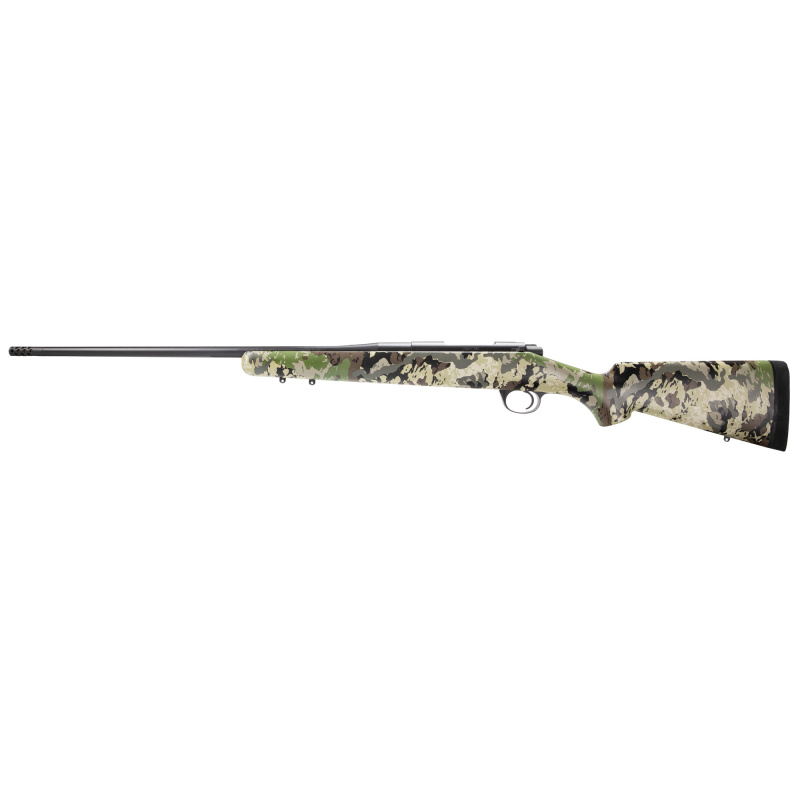 Mountain Ascent, Caza, Bolt Action Rifle, 6.5 Creedmoor, 22" Barrel, Threaded 7/16x28, Muzzle Brake, Matte Finish, Black, Synthetic Stock w/ Caza Camo, Finish, 4 Rounds 3000898