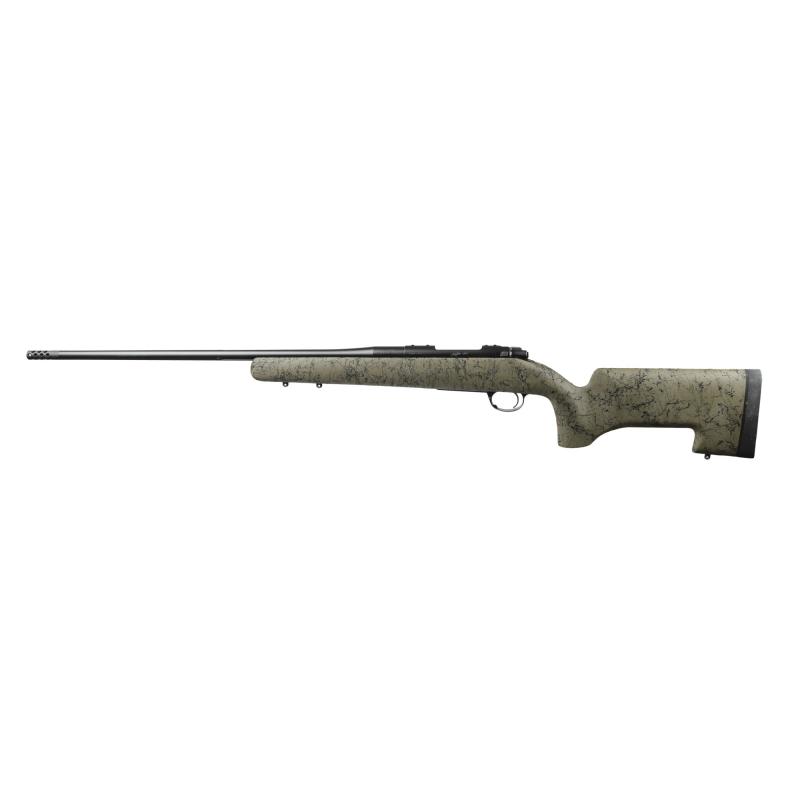 Moutain Ascent Peak, Bolt Action Rifle, 280 Ackley Improved, 24" Threaded Barrel, 7/16x28 Thread Pitch with 5/8x24 Adapter, Muzzle Brake, Camo H-S Precision Stock, KimPro II Finish, Black, 4 Rounds 3000925