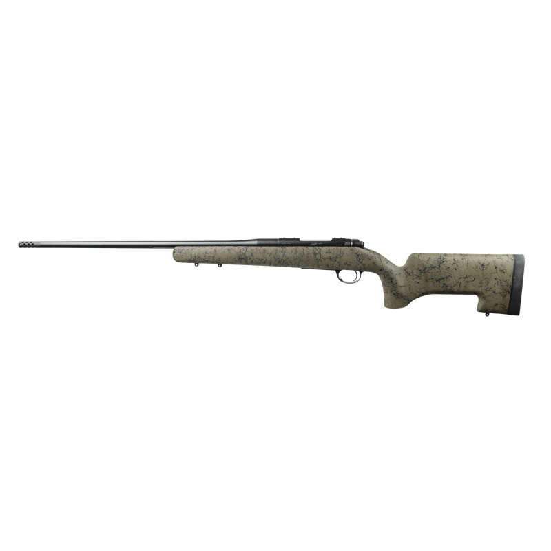 Moutain Ascent Peak, Bolt Action Rifle, 7MM Remington, 26" Threaded Barrel, 7/16x28 Thread Pitch with 5/8x24 Adapter, Muzzle Brake, Camo H-S Precision Stock, KimPro II Finish, Black, 4 Rounds 3000929