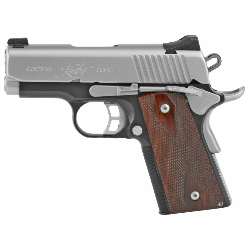 Stainless Ultra CDP II 1911 |45ACP 3" Barrel, Stainless Steel Slide, Alloy Frame, Carry Melt, Ambi Safety, Night Sights, Rosewood Grips, One 7 Round Magazine
