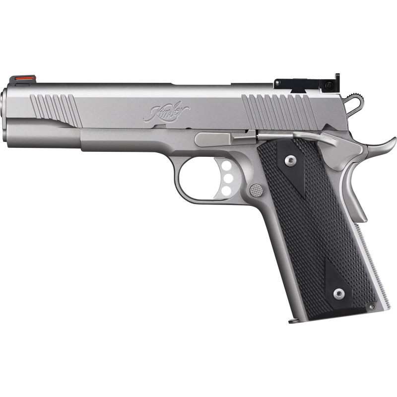 Stainless Target II, Semi-automatic, 1911, Full Size, 9MM, 5" Barrel, Matte Finish, Silver, Laminate Grips, Adjustable Sights, 9 Rounds 3200108CA