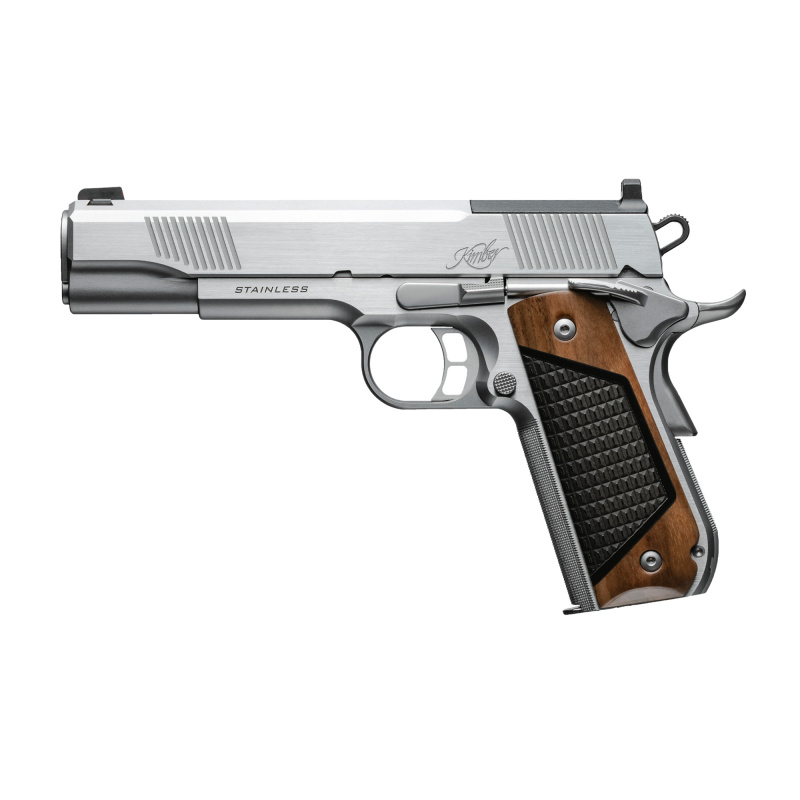 Next Gen 1911, Semi-automatic, Metal Frame Pistol, Full Size, 9MM, 5" Barrel, Matte Finish, Stainless Steel, Black Walnut with G-10 Inlays, Red Dot Front Sight, Ambidextrous Safety, 9 Rounds, 2 Magazines, Includes RMR Optic Mounting Plate 3200401