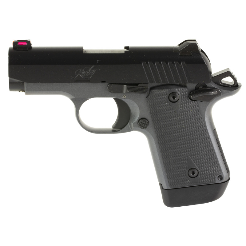 Micro 9, Shadow Ghost, Semi-automatic, Metal Frame Pistol, 9MM, 3.15" Barrel, Matte Finish, Black Slide, Gray Frame, Rubber Grips, Fiber Optic Sights, 7 Rounds 3300242