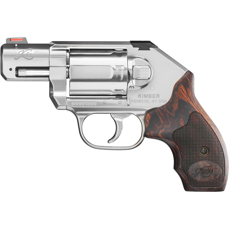 K6s DCR (Deluxe Carry Revolver) | 357 Magnum 2" Barrel 6 Shot DAO Checkered Millennium Rosewood Grips, Fiber Front Sight, Stainless Steel