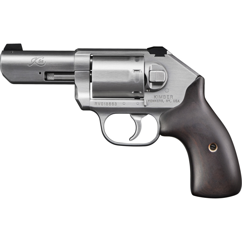 K6S Stainless, Double Action, Revolver, Small Frame, 357 Magnum, 3" Barrel, Stainless Steel Match Grade Barrel, Stainless Steel, Brushed Finish, Silver, Rubber Grips, White Dot Sights, Non-Manual Safety, 6 Rounds, California Compliant 3400011CA