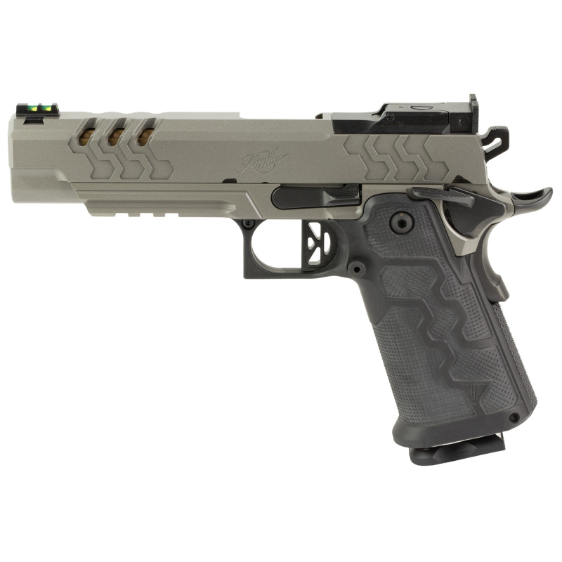 2K11 Stainless Target OR, Semi-automatic Pistol, Single Action, Full Size, 9MM, 5" Barrel, Stainless Steel Construction, Matte KimPro Finish, Granite, Carbon Fiber/Kevlar Grip Module, Optics Ready, 10 Rounds, 3 Magazines 3500061