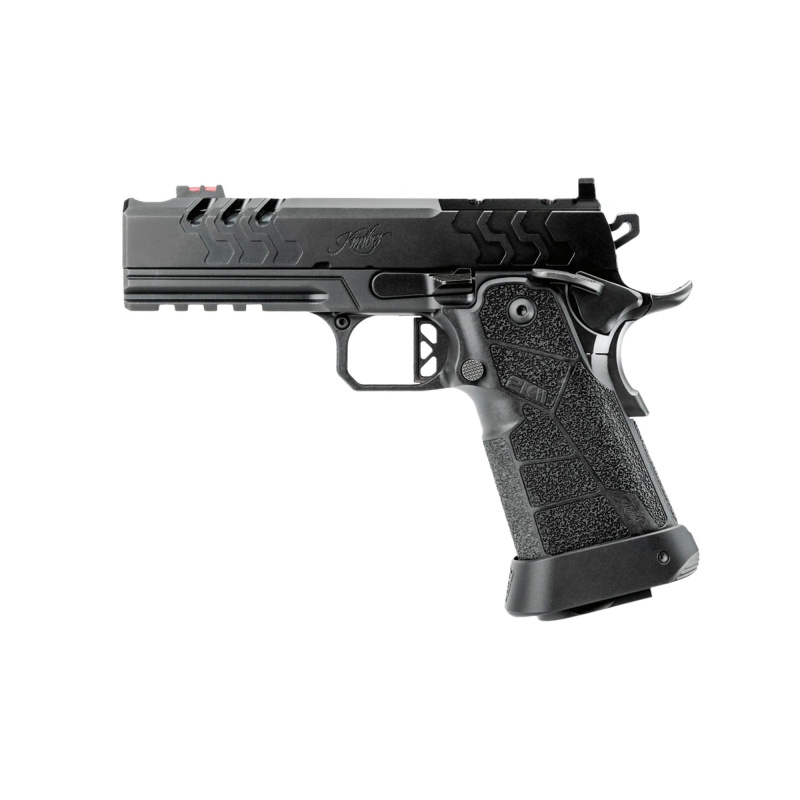 2K11 PRO, 1911, Semi-automatic, Full Size, Steel Frame Pistol, 9MM, 4.25" Compensated Barrel, DLC Finish, Black, Optic Ready, Fixed Sights, Manual Safety, 19 Rounds, 2 Magazines, Includes Magwell 3500105